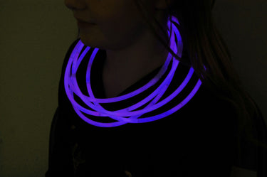Premium Jumbo Purple Glow Necklaces- 50 per package
